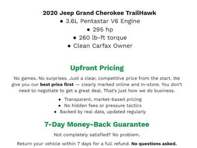 2020 Jeep Grand Cherokee Trailhawk 4x4