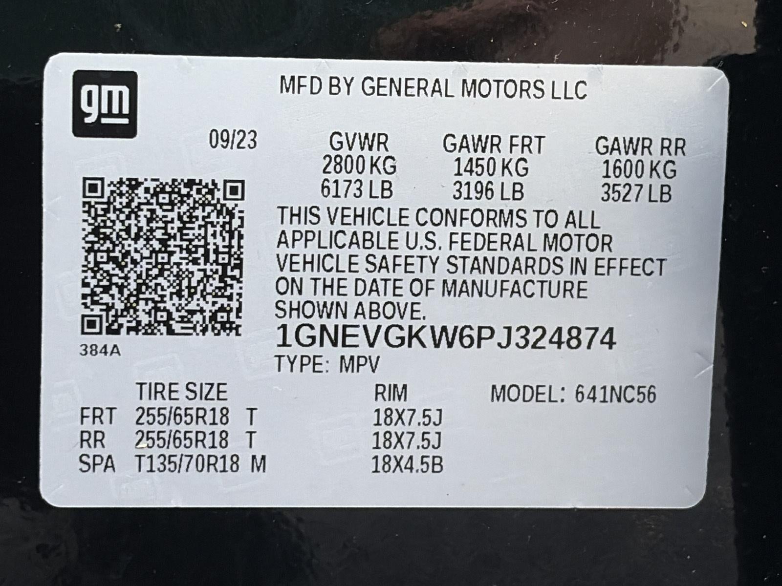 2023 Chevrolet Traverse AWD 4dr LT Cloth w/1LT