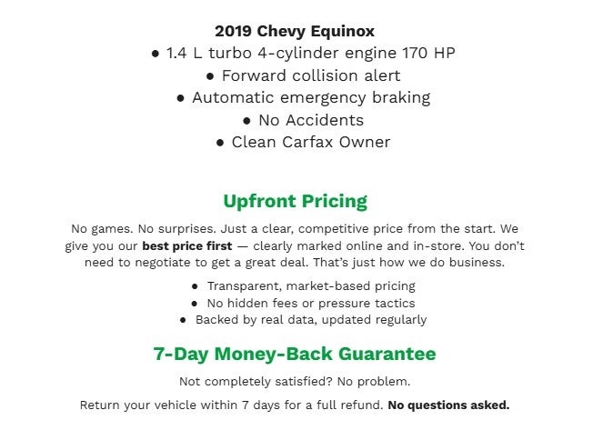 2019 Chevrolet Equinox AWD 4dr LT w/1LT