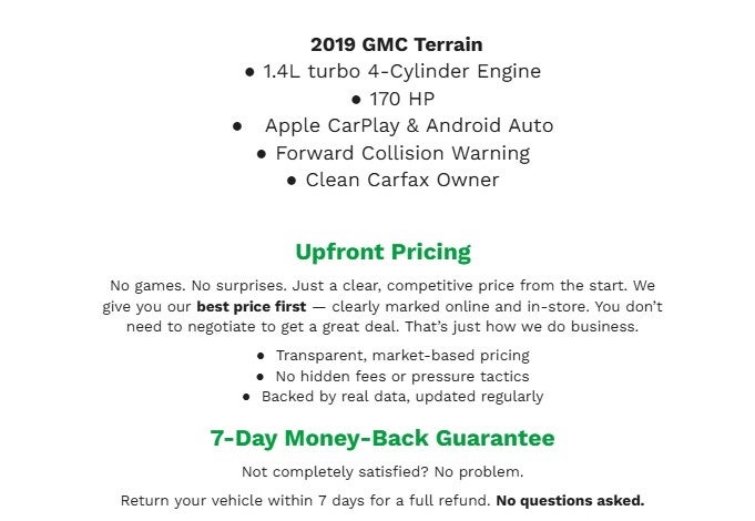 2019 GMC Terrain AWD 4dr Denali