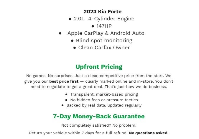 2023 Kia Forte LX IVT