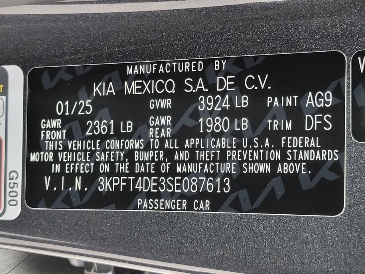 2025 Kia K4 SEDAN