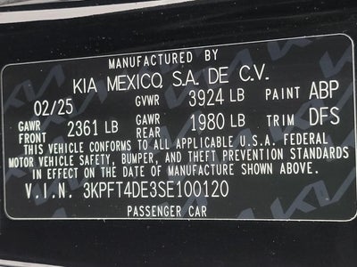2025 Kia K4 LXS FWD
