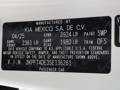 2025 Kia K4 LXS FWD