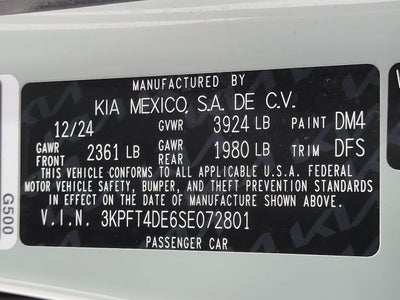 2025 Kia K4 LXS FWD