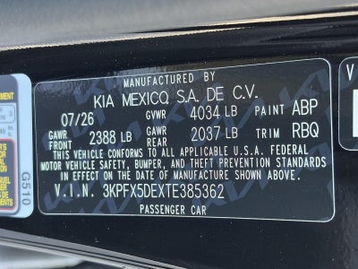2026 Kia K4 Hatchback EX FWD