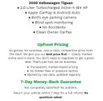 2020 Volkswagen Tiguan 2.0T SE R-Line Black 4MOTION