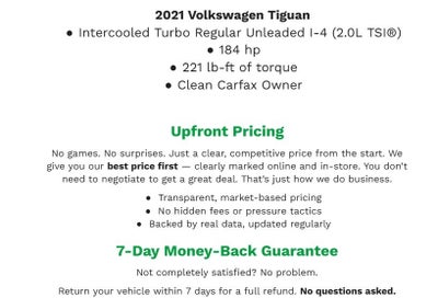 2021 Volkswagen Tiguan 2.0T SEL 4MOTION