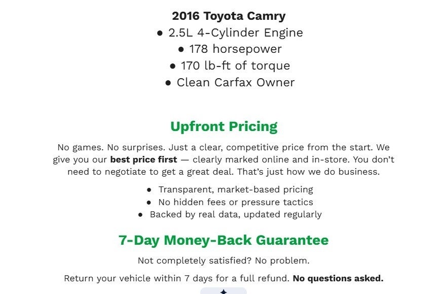 2016 Toyota Camry 4dr Sdn V6 Auto XLE