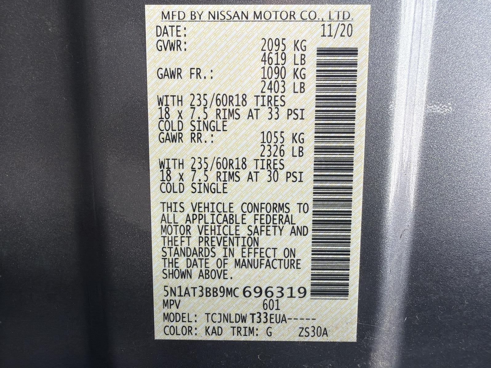 2021 Nissan Rogue AWD SV