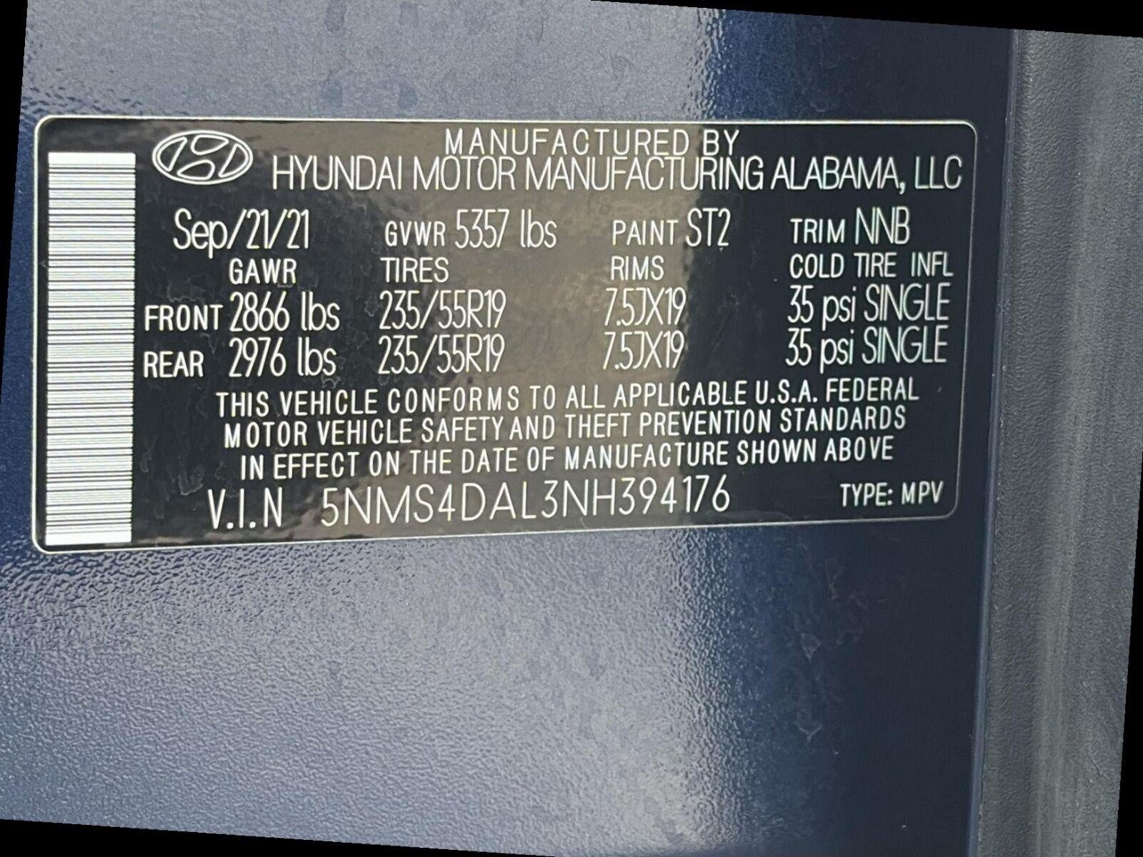 2022 Hyundai Santa Fe Limited AWD