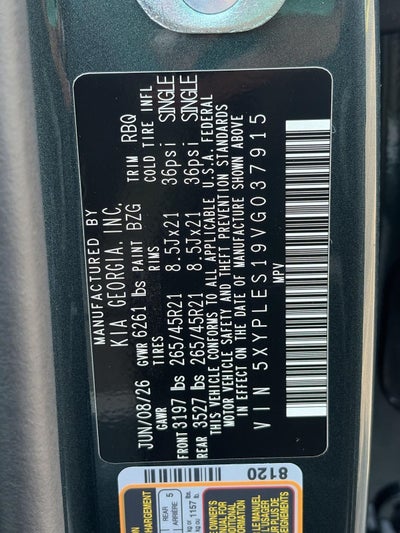2027 Kia Telluride SX-Prestige AWD