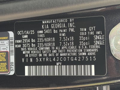 2026 Kia Sorento S FWD
