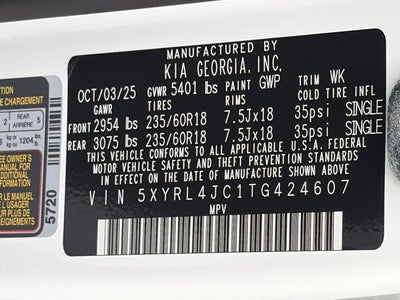 2026 Kia Sorento S FWD