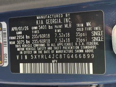2026 Kia Sorento S FWD