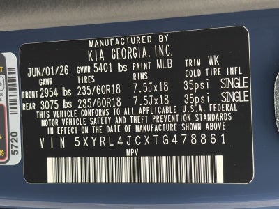 2026 Kia Sorento S FWD