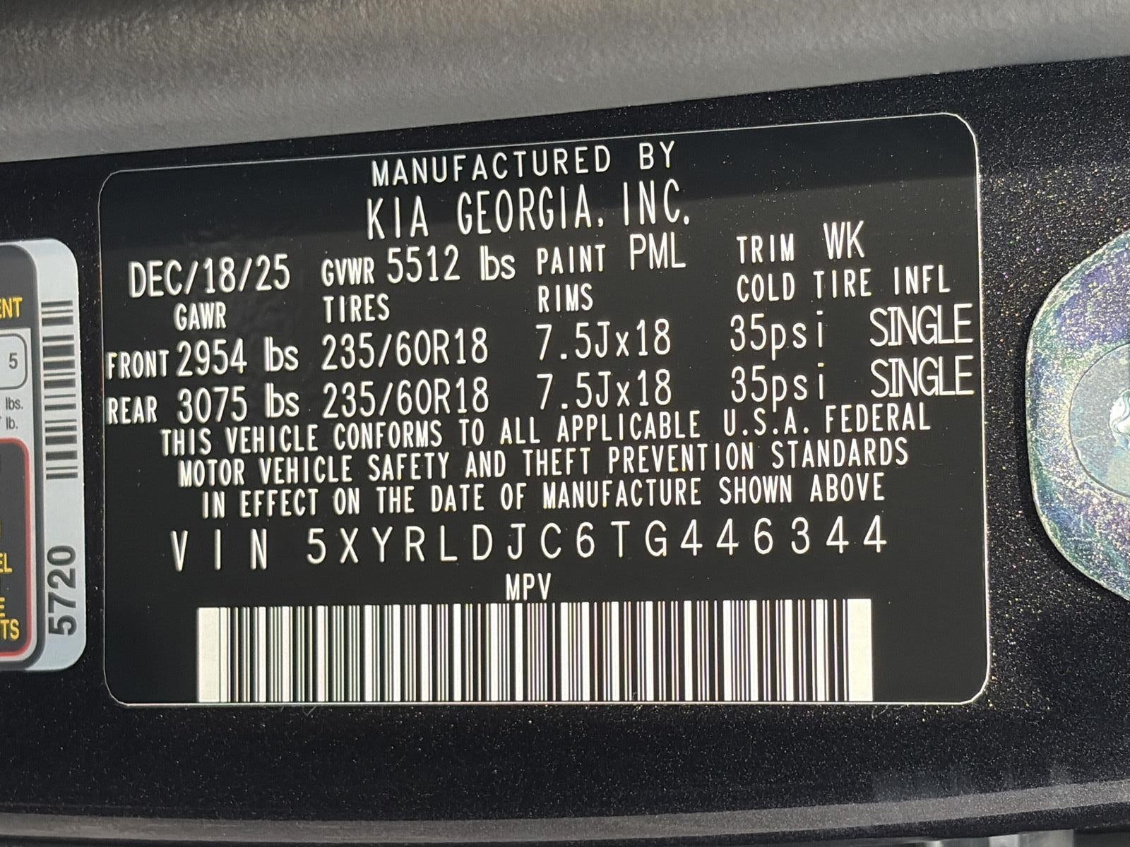 2026 Kia Sorento S AWD