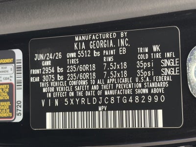 2026 Kia Sorento S AWD