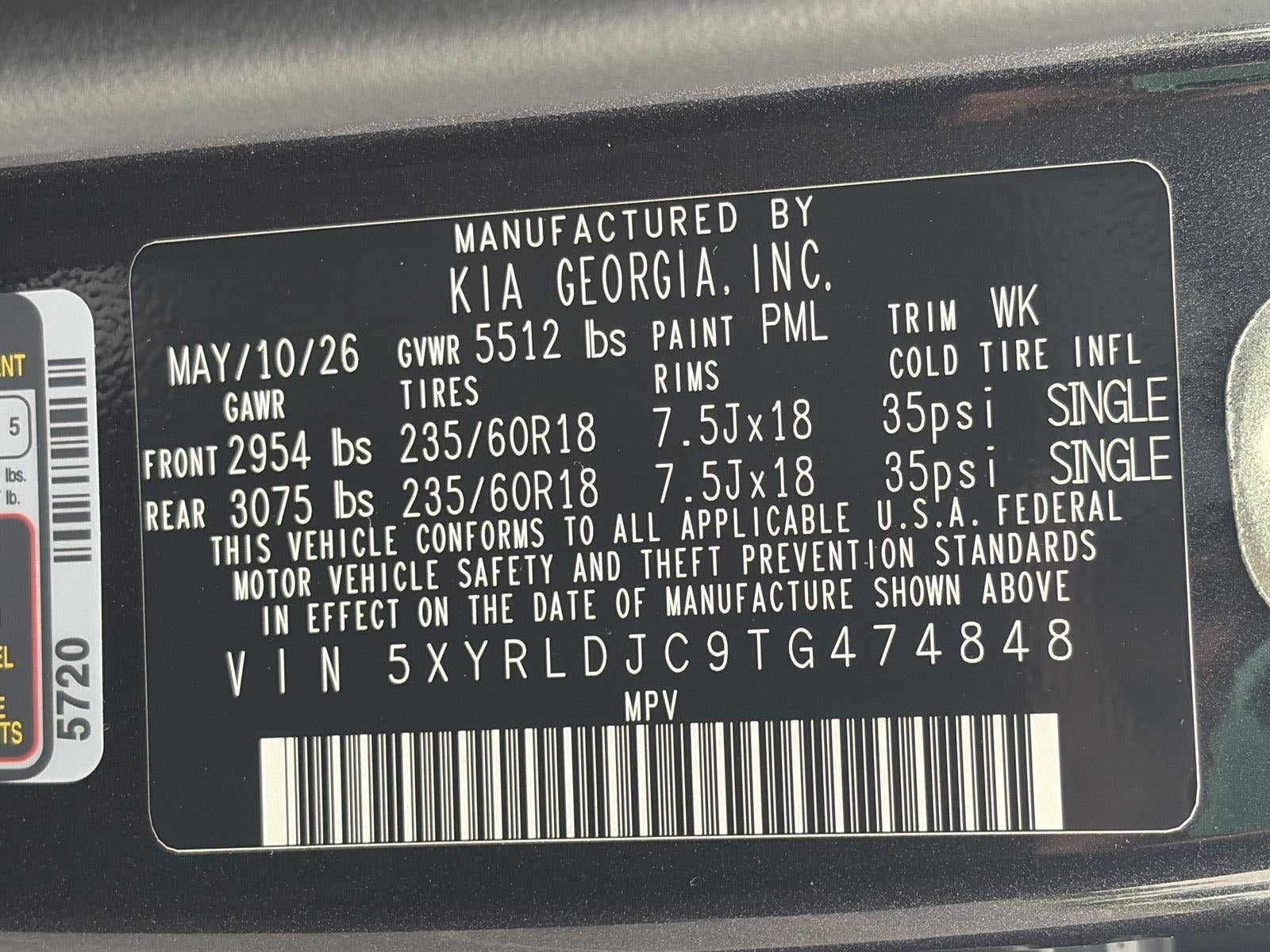 2026 Kia Sorento S AWD
