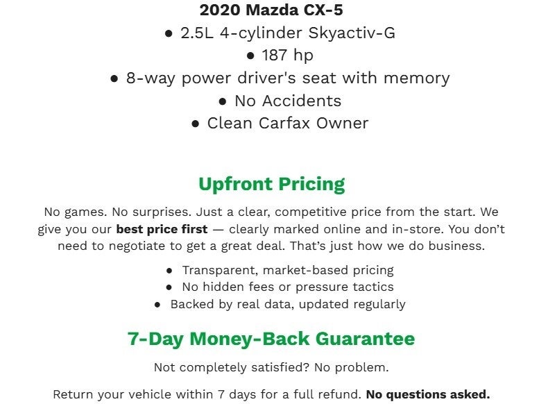 2020 Mazda Mazda CX-5 Grand Touring AWD