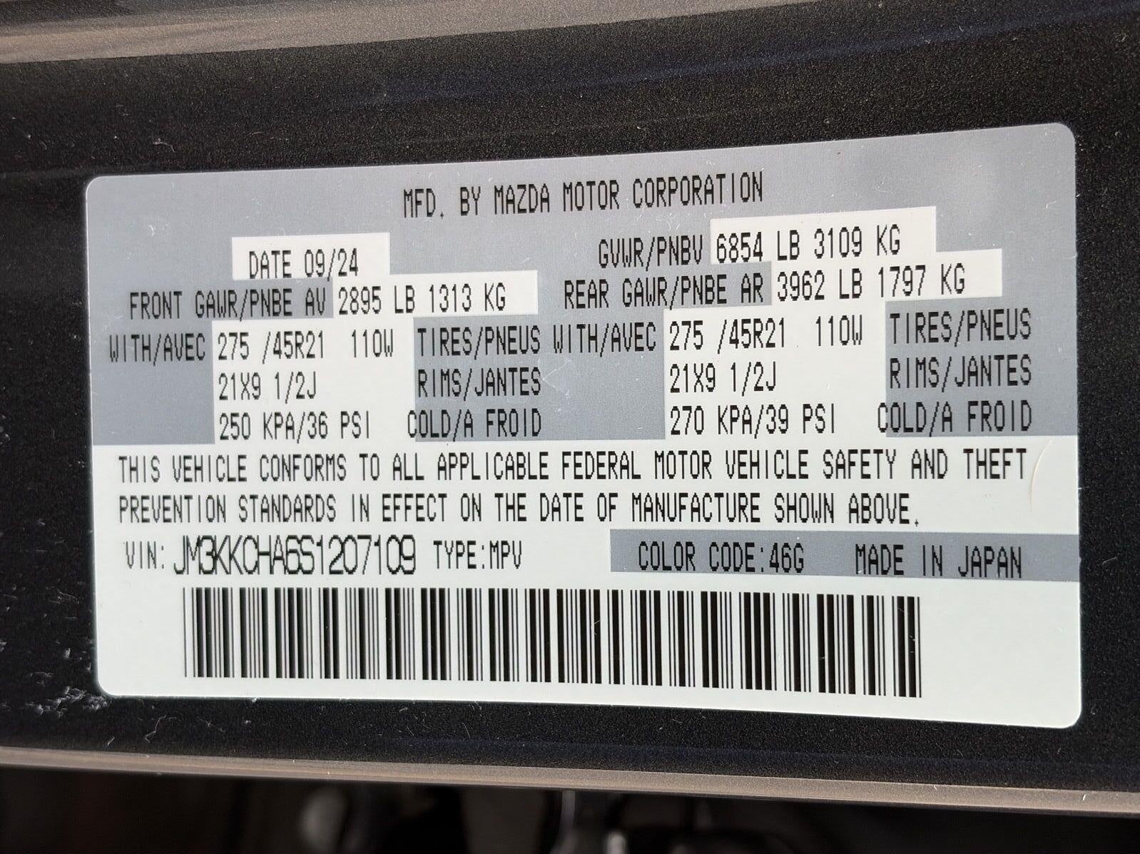 2025 Mazda Mazda CX-90 PHEV Premium Sport AWD
