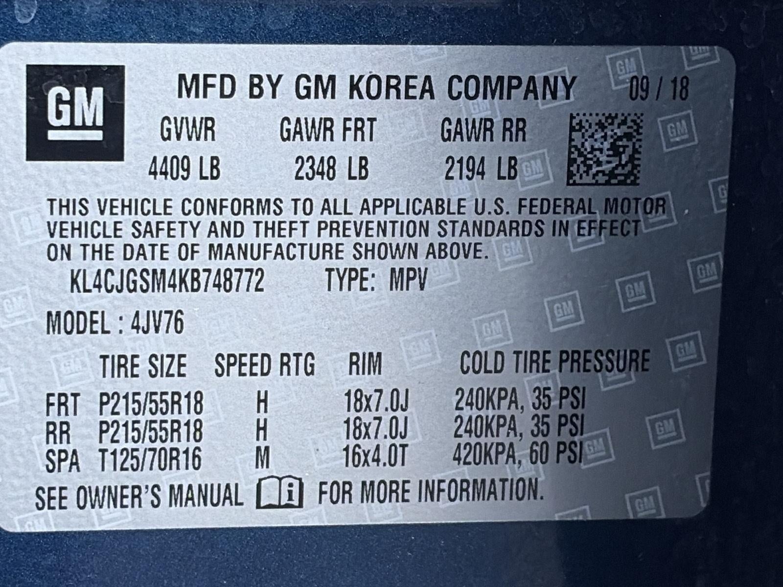 2019 Buick Encore AWD 4dr Essence