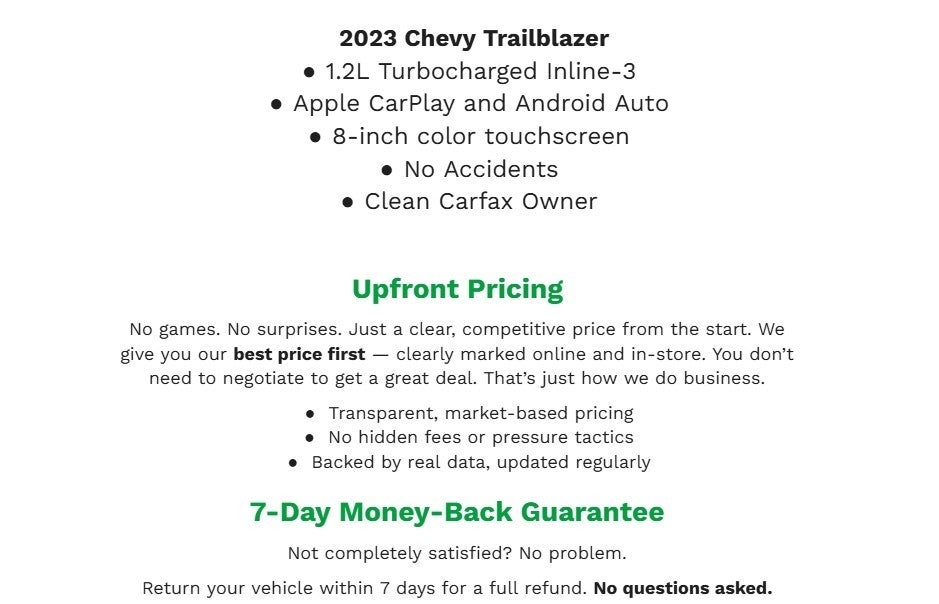 2023 Chevrolet Trailblazer FWD 4dr LT