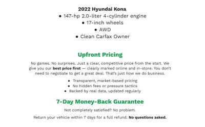 2022 Hyundai Kona Limited DCT FWD