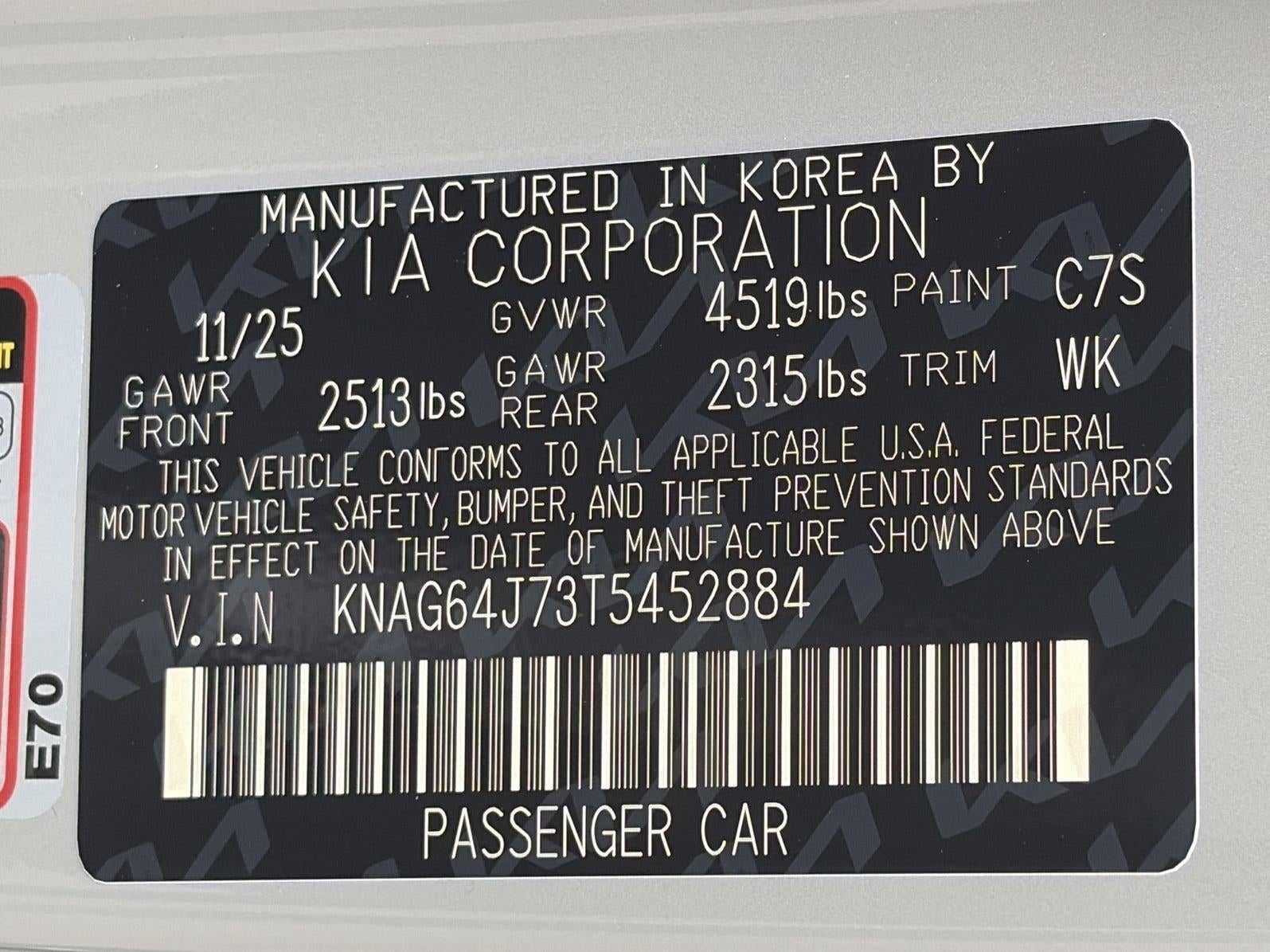 2026 Kia K5 GT-Line Auto AWD