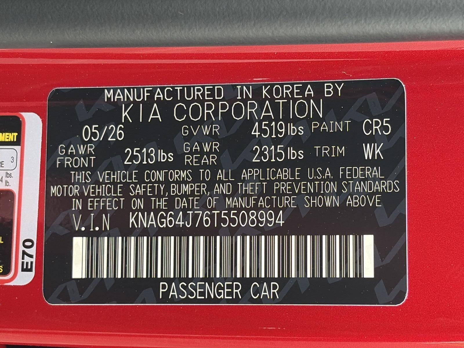 2026 Kia K5 GT-Line Auto FWD