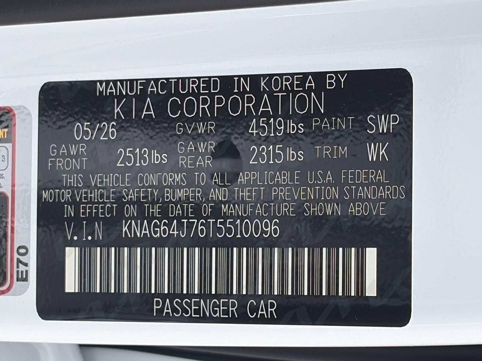 2026 Kia K5 GT-Line Auto FWD