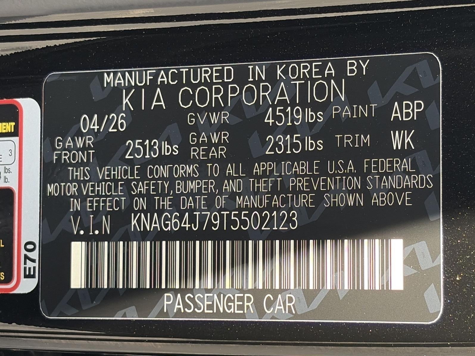 2026 Kia K5 GT-Line Auto AWD