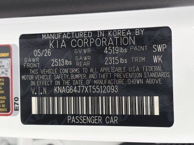 2026 Kia K5 GT-Line Auto AWD