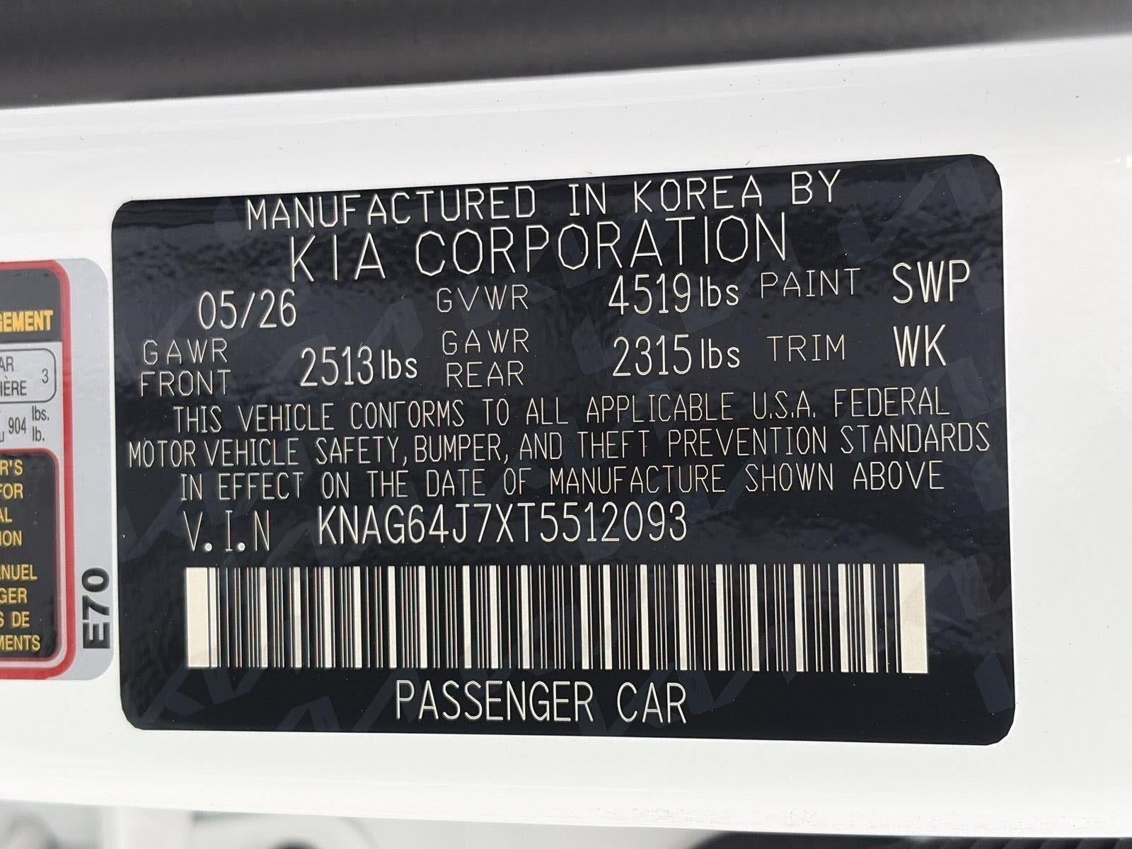 2026 Kia K5 GT-Line Auto AWD