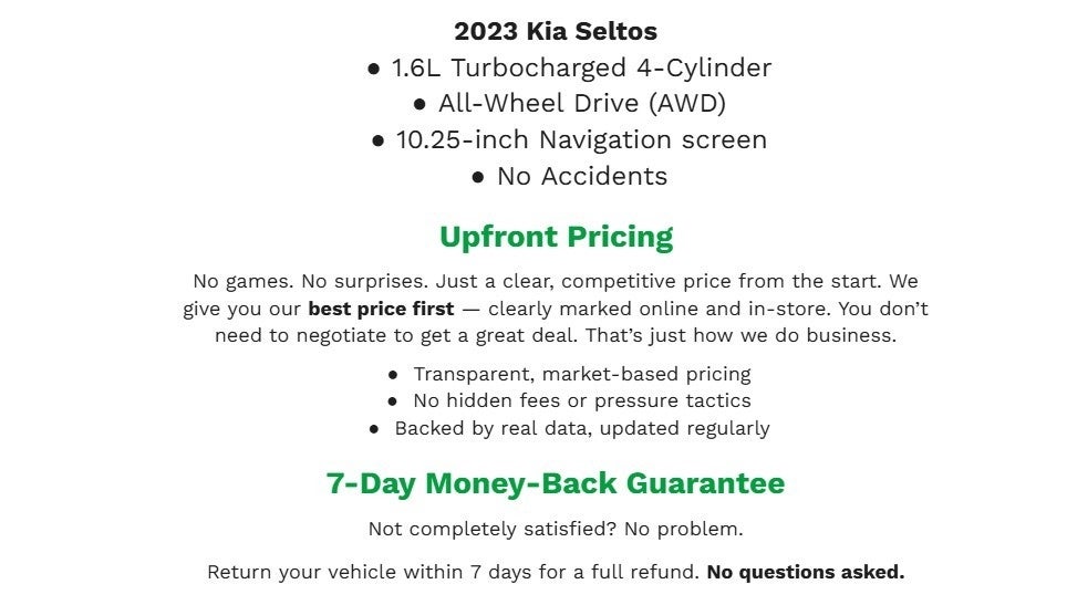 2023 Kia Seltos SX DCT AWD