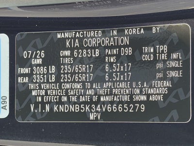 2027 Kia Carnival LX FWD