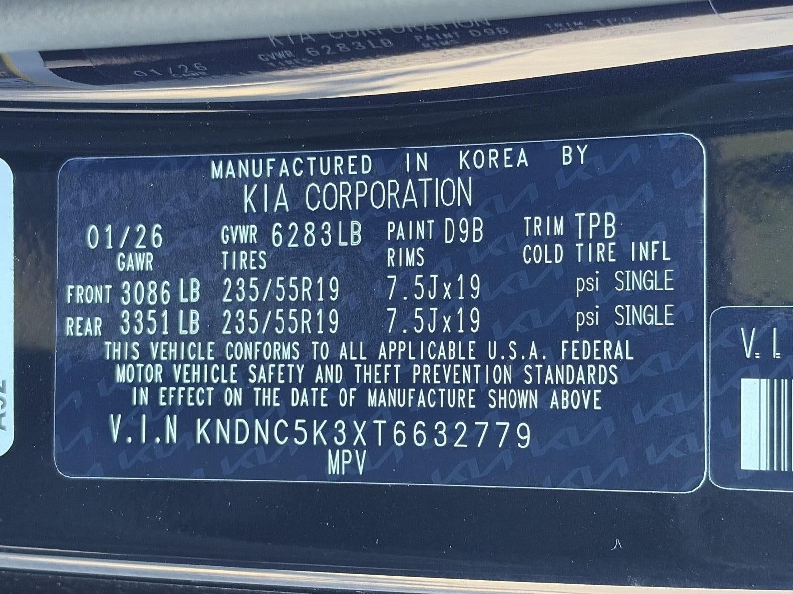 2026 Kia Carnival EX FWD