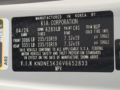2027 Kia Carnival SX FWD