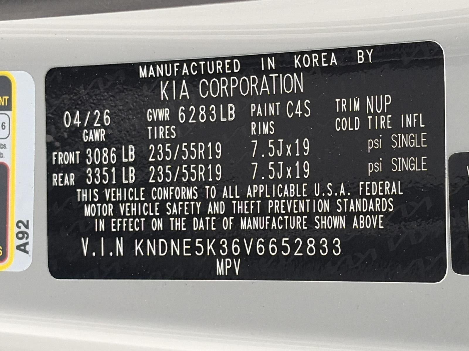 2027 Kia Carnival SX FWD