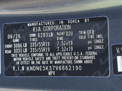 2027 Kia Carnival SX FWD