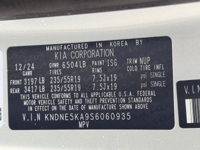 2025 Kia Carnival Hybrid SX FWD