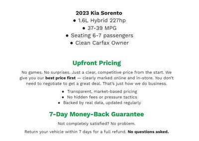 2023 Kia Sorento Hybrid EX AWD