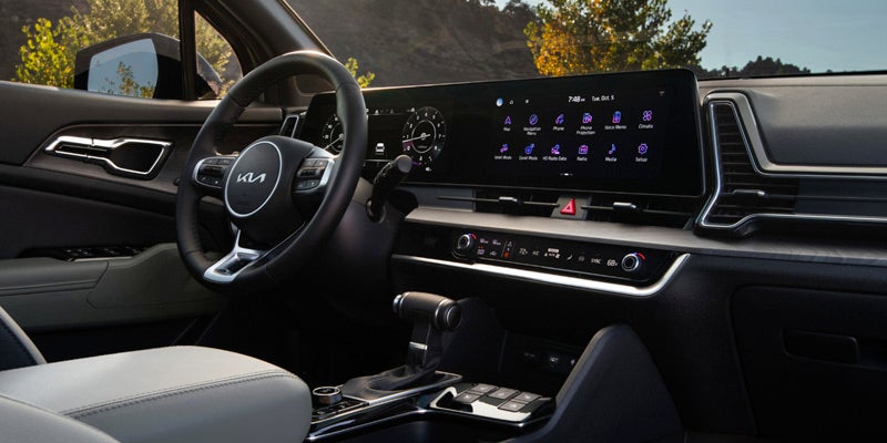 2024 Kia Sportage Front Interior Technology Features